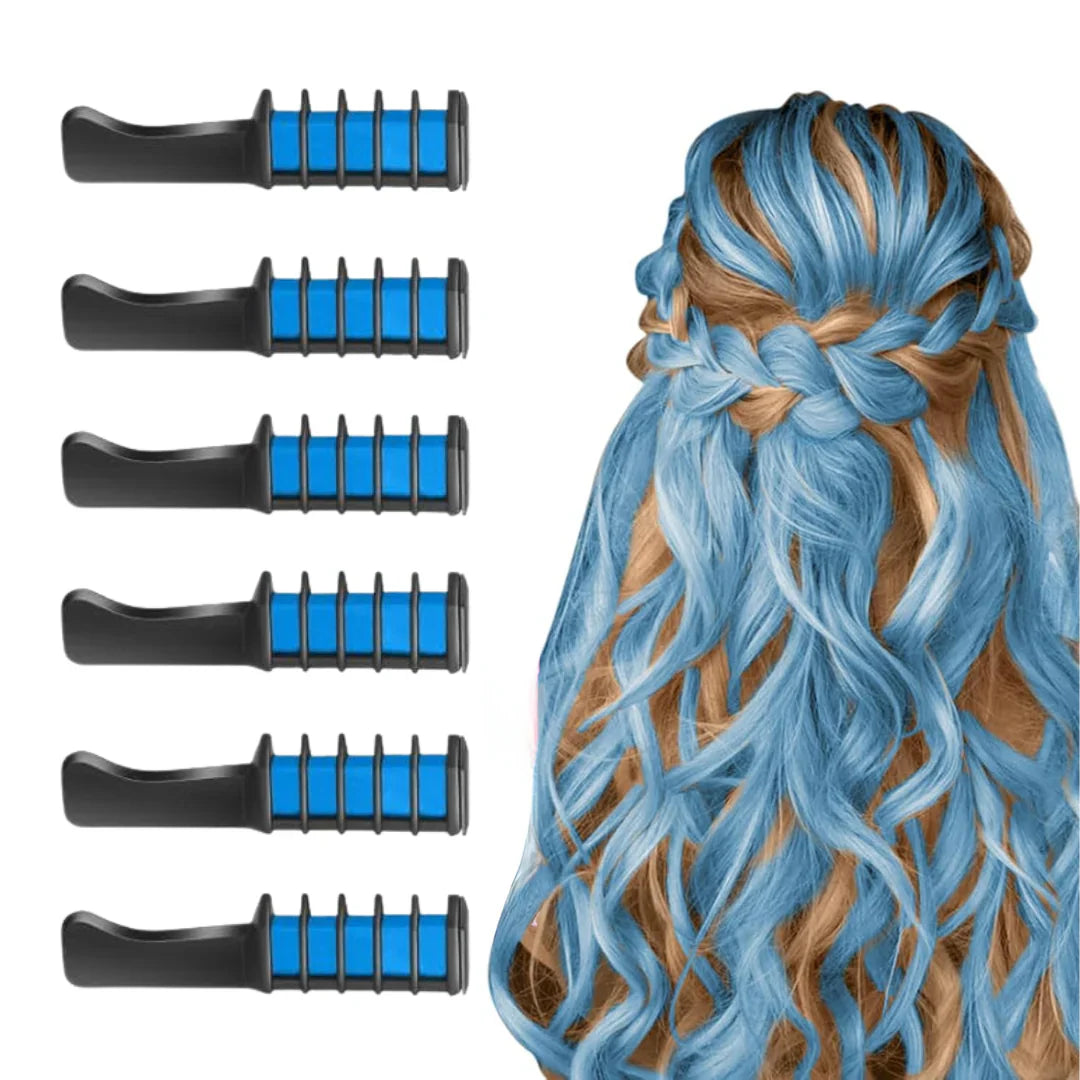 Washable Hair Chalk Pen Set – Colorful Accents for Your Hair