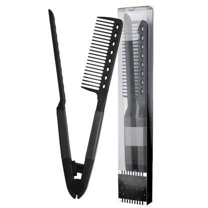 2-in-1 Straightening and Styling Comb – Effortless Detangling & Silky Hair