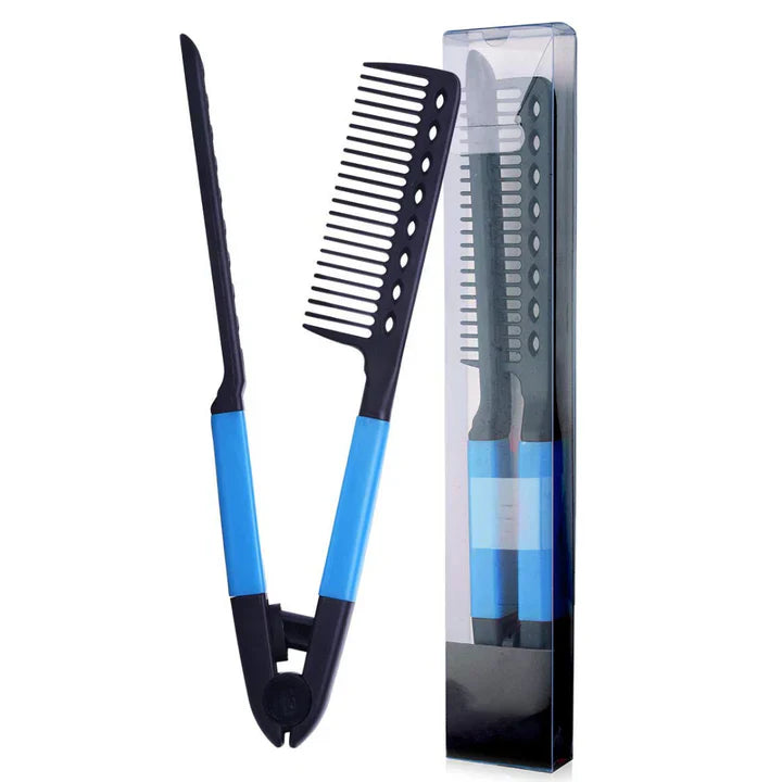 2-in-1 Straightening and Styling Comb – Effortless Detangling & Silky Hair