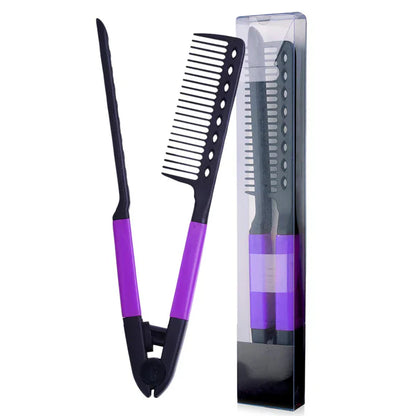 2-in-1 Straightening and Styling Comb – Effortless Detangling & Silky Hair
