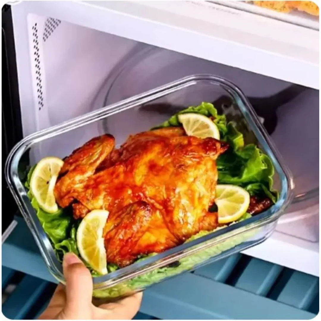 Glass Food Storage Container Set – Airtight Storage Containers for Kitchen and Pantry
