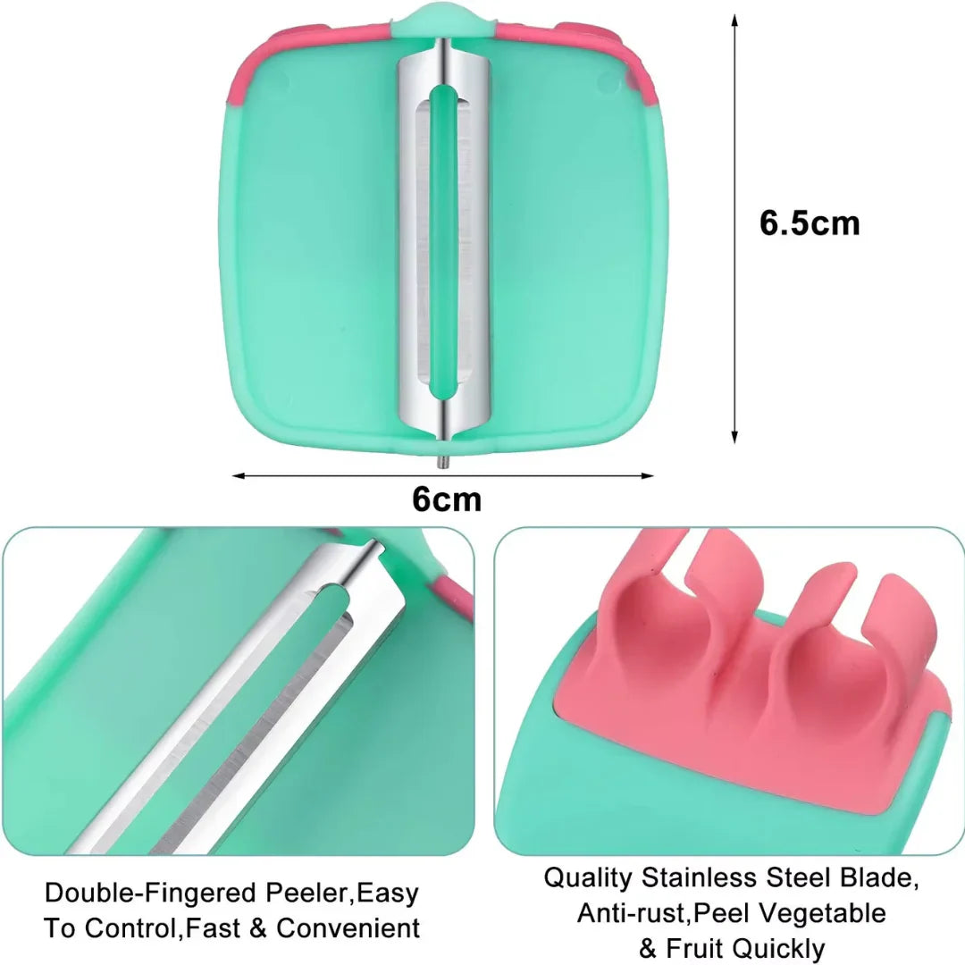 Finger-friendly 4-piece Vegetable Peeler Set