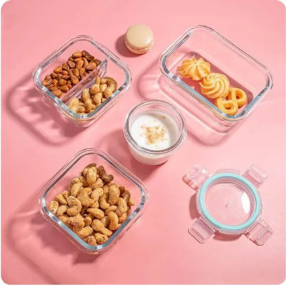 Glass Food Storage Container Set – Airtight Storage Containers for Kitchen and Pantry