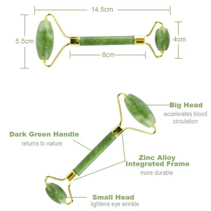 Sofortiges Glühen Gua Sha & Jade Roller Set – für Strahlende Haut und Entspannung