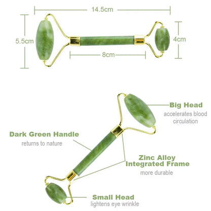 Sofortiges Glühen Gua Sha & Jade Roller Set – für Strahlende Haut und Entspannung