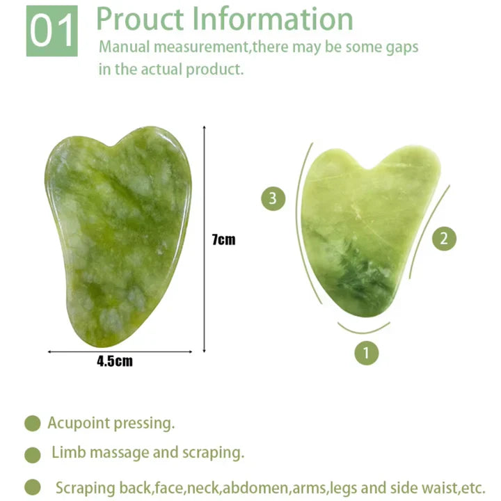 Sofortiges Glühen Gua Sha & Jade Roller Set – für Strahlende Haut und Entspannung