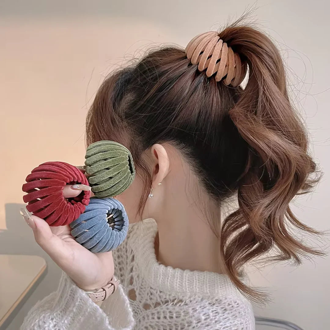 Elastic Bird’s Nest Hair Clip – Secure Hold & Stylish Design