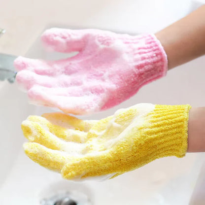 Exfoliating Bath Gloves – Exfoliating Shower Gloves for Smooth Skin in a 2-Pack