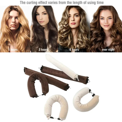 Heatless Hair Curling Set for Gentle Curls