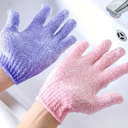 Exfoliating Bath Gloves – Exfoliating Shower Gloves for Smooth Skin in a 2-Pack