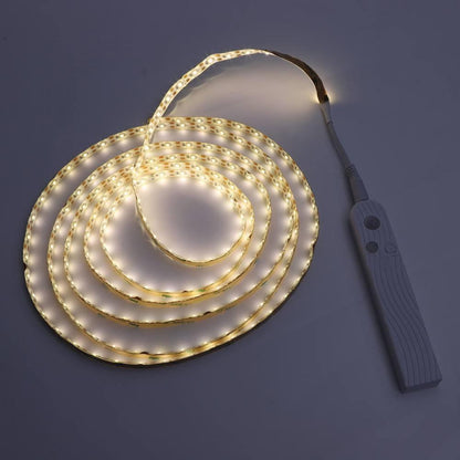 Flexible LED Light Strip With Remote Control – 2-Meter Strip For Decorative Lighting In Shelves And Cabinets