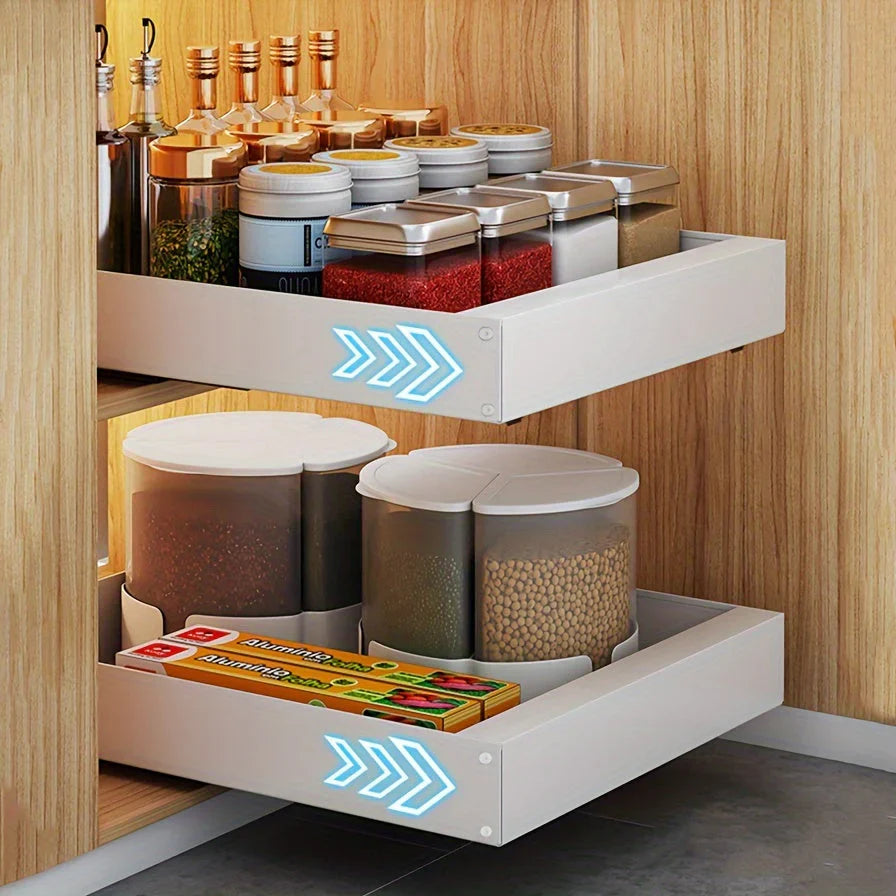 Expandable Drawer Organizer for Kitchen Cabinets – Modern Storage System