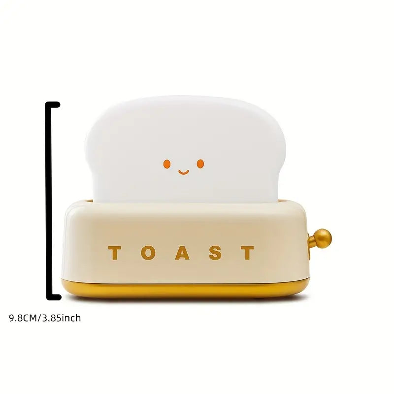 Kawaii Toast Bedside Lamp – LED Lighting for a Cozy Atmosphere