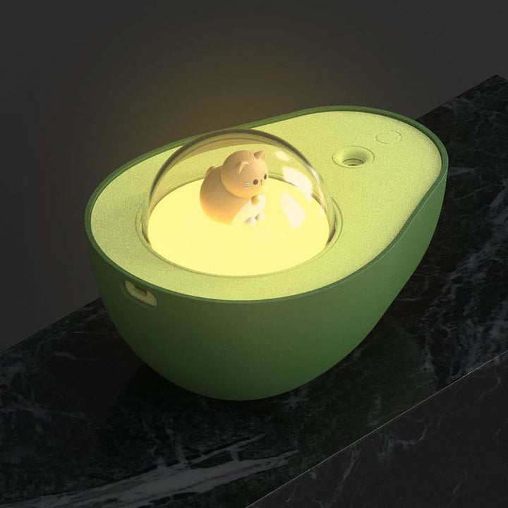 Avocado Humidifier with Night Light – Freshness and Cozy Comfort