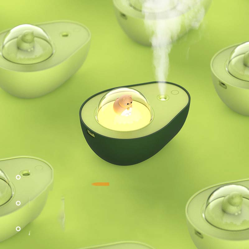 Avocado Humidifier with Night Light – Freshness and Cozy Comfort
