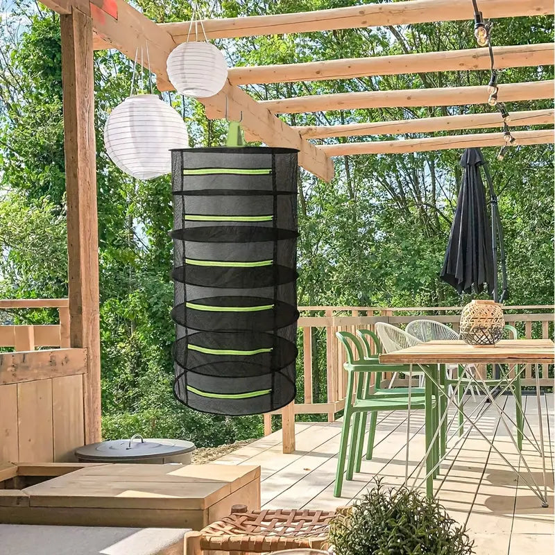 Foldable Drying Rack for Fruits, Vegetables, and Herbs – Multi-Tier Mesh Tray for Fast Drying