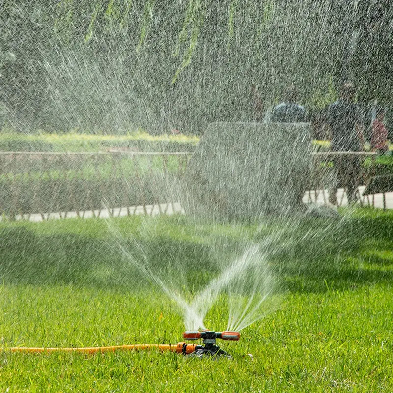 3-Arm Rotating Garden Sprinkler – Efficient Watering Solution for Lawns and Gardens