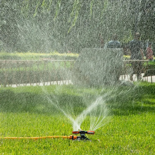 3-Arm Rotating Garden Sprinkler – Efficient Watering Solution for Lawns and Gardens