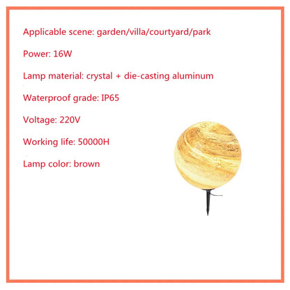 Weather-Resistant LED Garden Globe – Solar-Powered Lawn Light for Outdoor Spaces and Patios