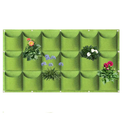 Felt Wall-Mounted Grow Bag – Three-Dimensional Non-Woven Planter Pocket for Vertical Gardens