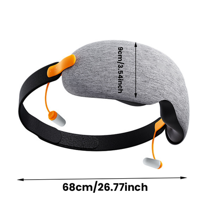 Comfortable Sleep Mask with Earplugs for Better Sleep