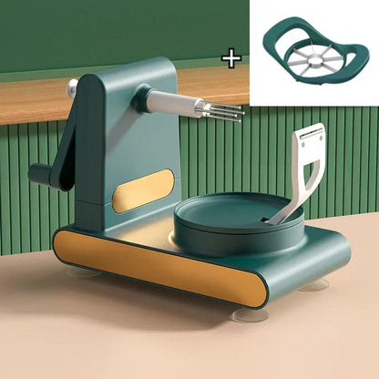 Efficient Vegetable and Fruit Peeler with Hand Crank – For Fast and Easy Peeling