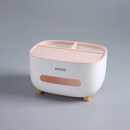 4-in-1 Multifunctional Tissue Box with Organizer