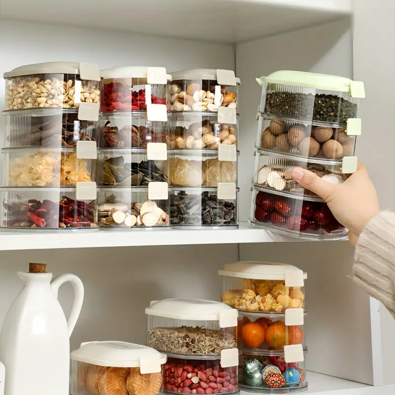 Kitchen Spice Box with Stackable Design