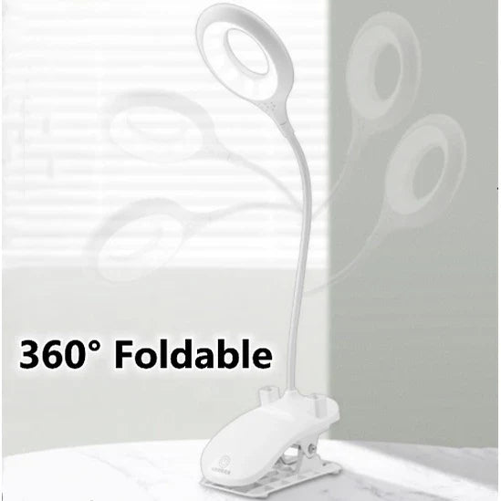 LED Desk Lamp With Clip – Rechargeable And Flexibly Adjustable Table Lamp For Office And Study