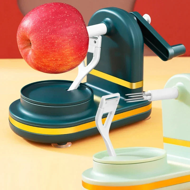 Efficient Vegetable and Fruit Peeler with Hand Crank – For Fast and Easy Peeling