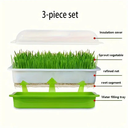 Double-Layer Seed Germination Trays with Lid – Efficient Seed Starting Tray for Optimal Seed Germination