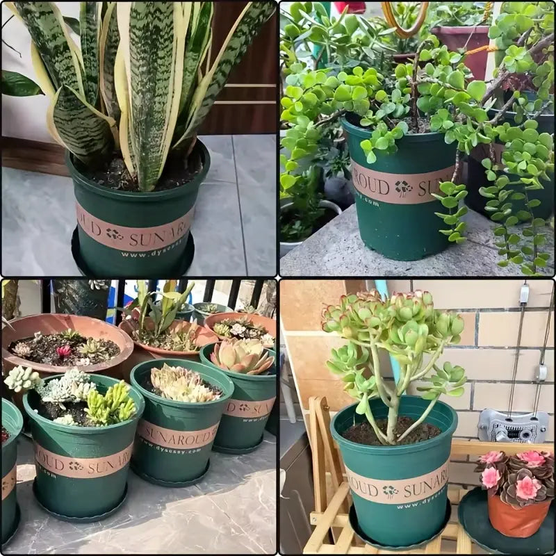 Weather-Resistant Plastic Plant Pot – Durable Flower Pot for Garden, Balcony, and Patio