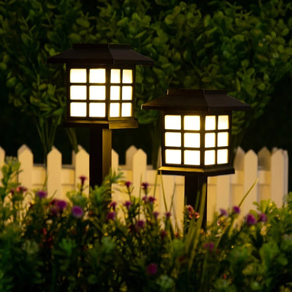 Solar Lantern Path Lighting – Waterproof LED Garden Lights for Outdoor Use Elegant Solar Lights for Driveway and Garden