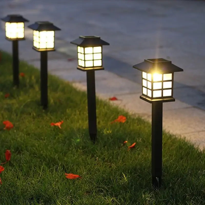 Solar Lantern Path Lighting – Waterproof LED Garden Lights for Outdoor Use Elegant Solar Lights for Driveway and Garden