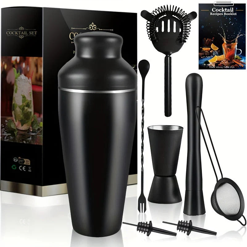 Premium Stainless Steel Cocktail Set – Complete Bartender Set for Stylish Drinks