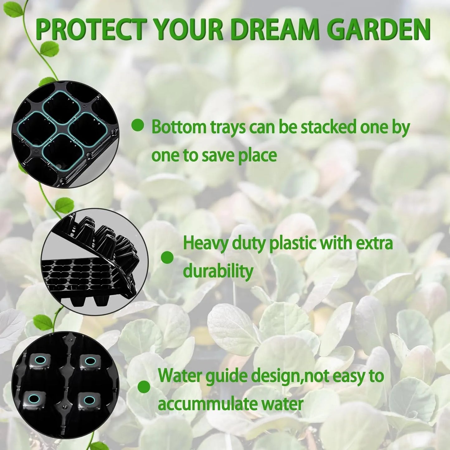 Rectangular Seedling Tray – Plant Tray for Efficient Germination and Growth of Seedlings