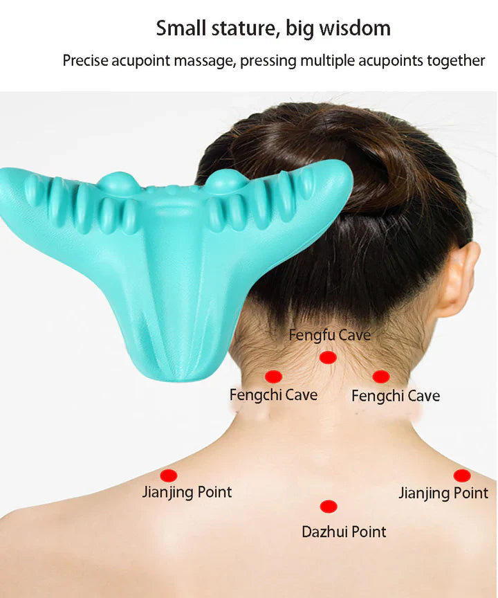 Ergonomic Neck Stretcher Traction Pillow – Relaxation & Spinal Alignment for Neck & Shoulders