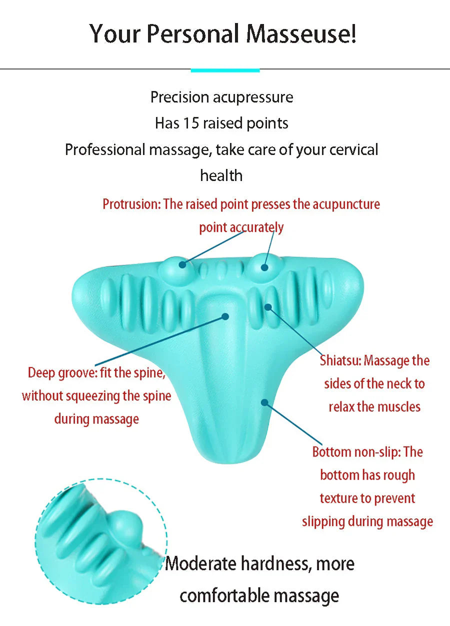 Ergonomic Neck Stretcher Traction Pillow – Relaxation & Spinal Alignment for Neck & Shoulders