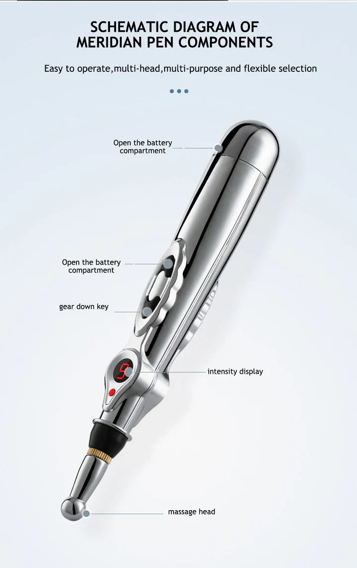 Pain-Relieving Acupuncture Pen – Electronic Meridian Massage Device