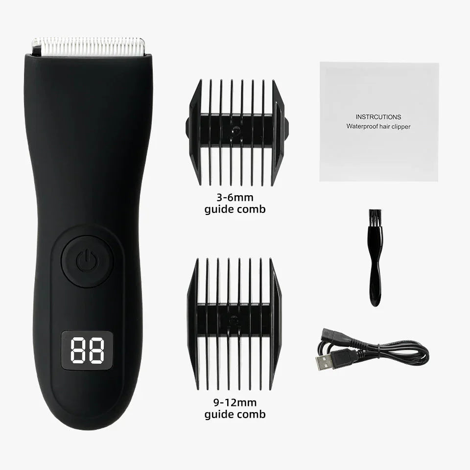 Skin-Friendly Body Hair Trimmer with Precision Cutting Head