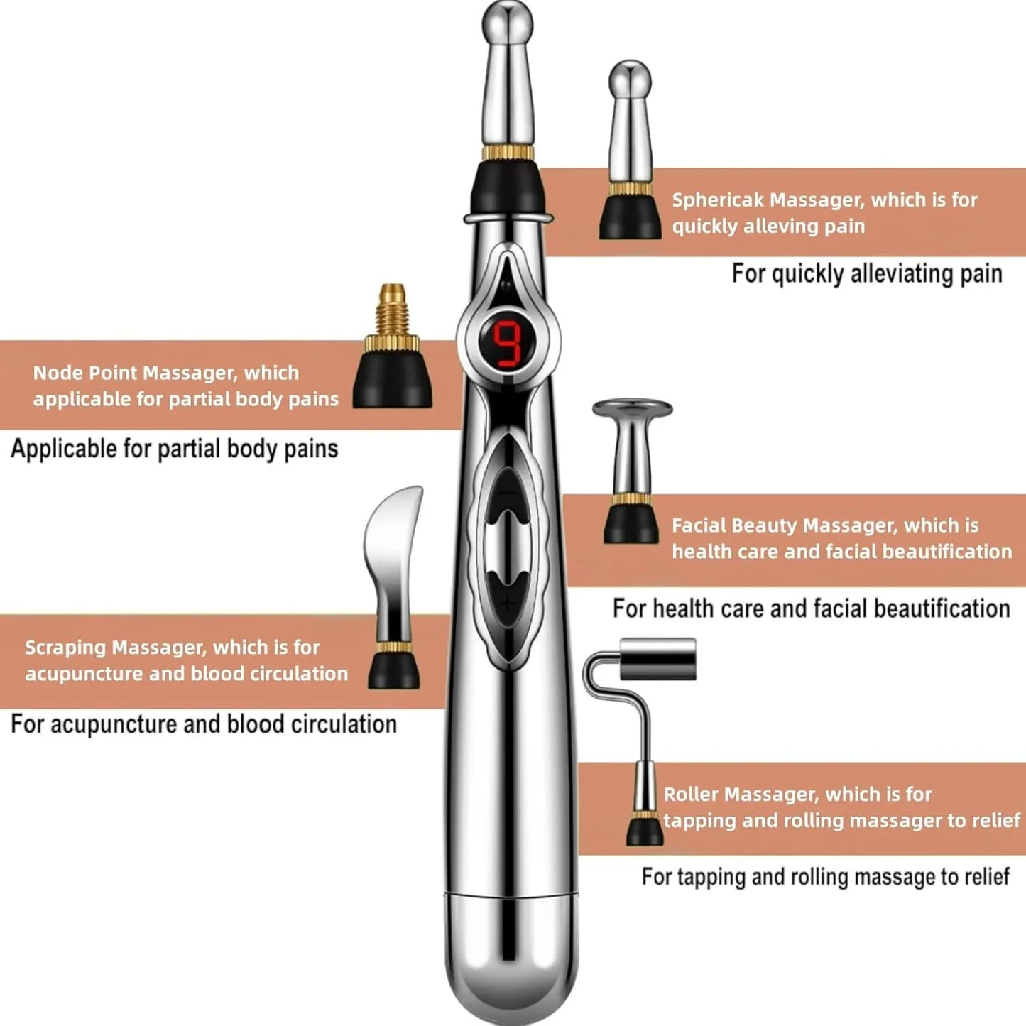 Pain-Relieving Acupuncture Pen – Electronic Meridian Massage Device
