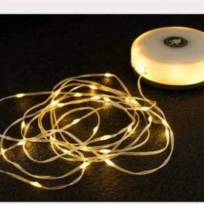 Compact Aurora String Lights with USB Charging and Flexible Light Distribution