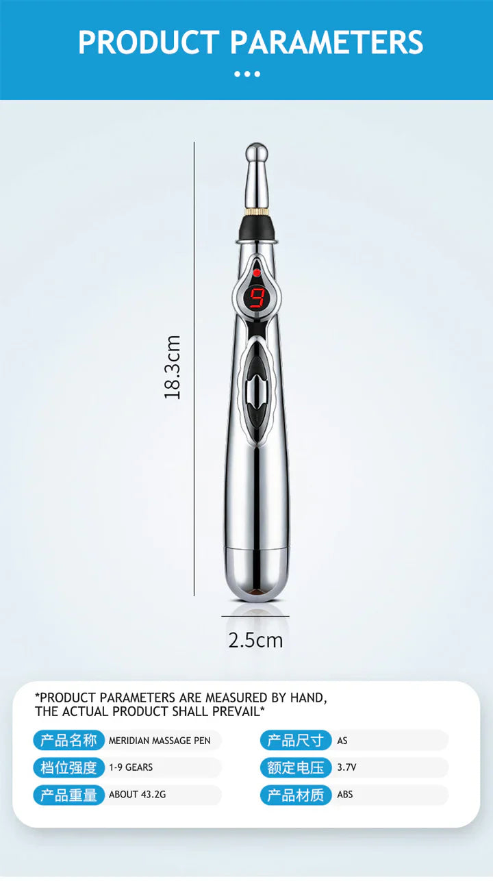 Pain-Relieving Acupuncture Pen – Electronic Meridian Massage Device