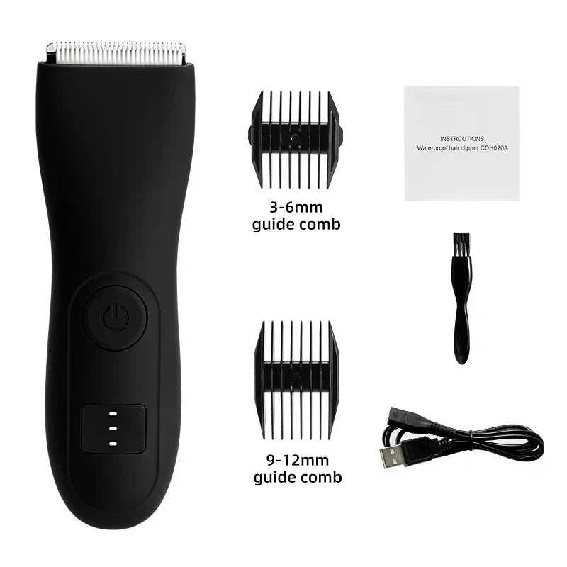 Skin-Friendly Body Hair Trimmer with Precision Cutting Head