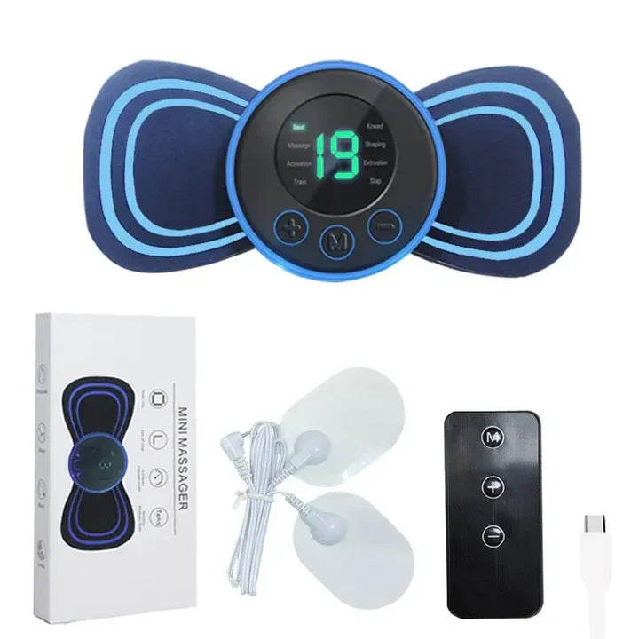 Electric Neck Massage Device with Pads for Relaxation