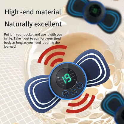 Electric Neck Massage Device with Pads for Relaxation
