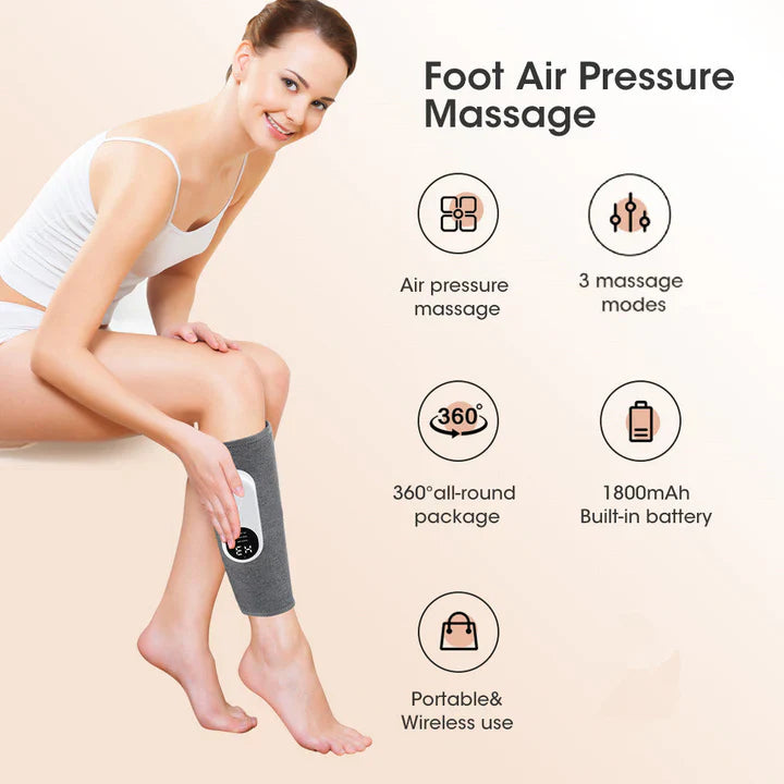 Electric Leg Massager – Air Compression with 3 Intensity Levels for Muscle Relaxation