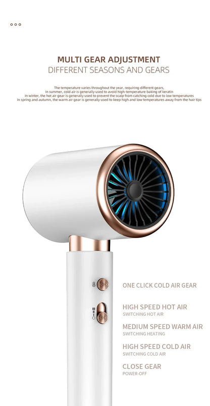 Powerful 2400W Hair Dryer – Warm and Cold Air for Perfect Styling