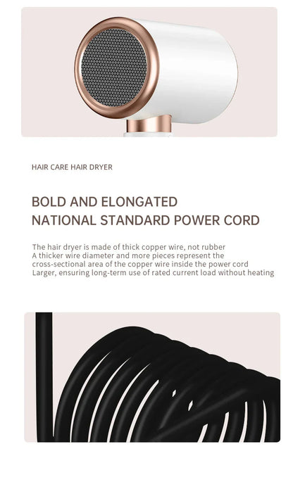Powerful 2400W Hair Dryer – Warm and Cold Air for Perfect Styling