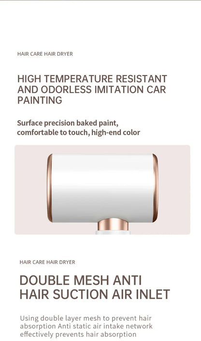 Powerful 2400W Hair Dryer – Warm and Cold Air for Perfect Styling